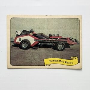 VINTAGE 1974/75 Fleer Kustom Cars George Barris Voxmobile Sticker Decal GOOD
